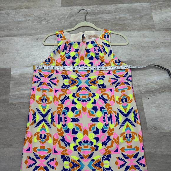 Mara Hoffman Pleat front shift dress women’s size 4 - Picture 6 of 7